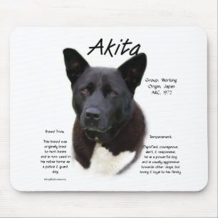 Akita (blk) Geschiedenisontwerp Muismat