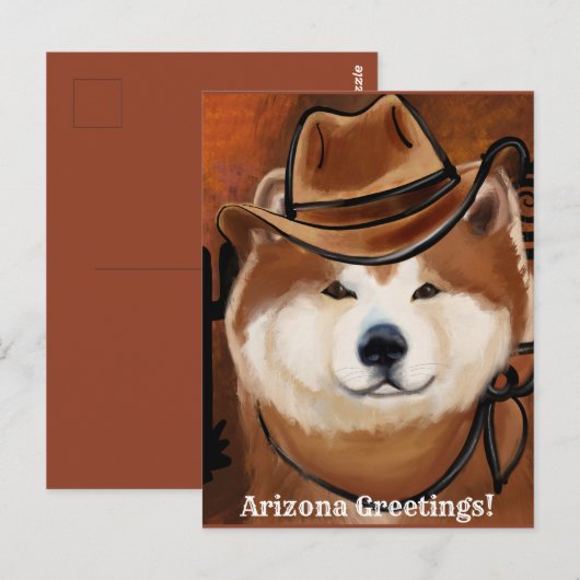 AKITA BRIEFKAART (Voorkant / Achterkant)