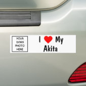Akita Bumpersticker (Op auto)