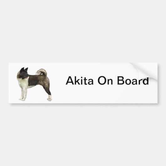 Akita bumpersticker (Voorkant)