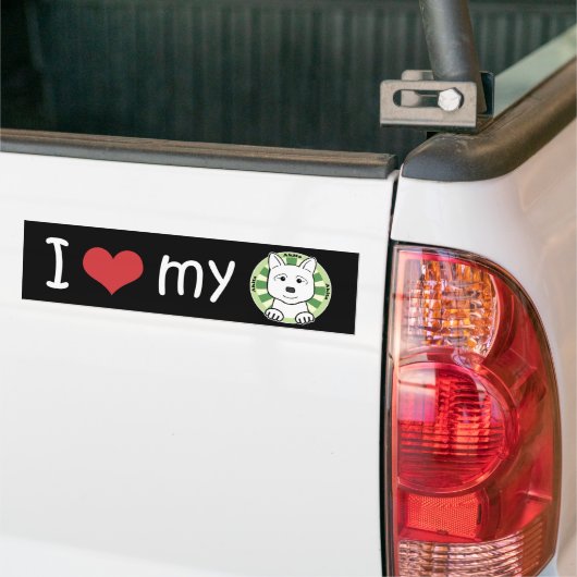 Akita Bumpersticker (Op Truck)