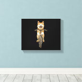 Akita canvas afdruk (Insitu (Houten vloer))