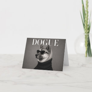 Akita Chic Hond Portret Bedankkaart