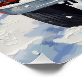 Akita Christmas Red Truck Holiday Perfect Poster (Hoek)