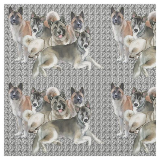 Akita Collage Fabric Stof (Swatch)