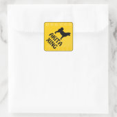 Akita Crossing [Xing] Vierkante Sticker (Tas)