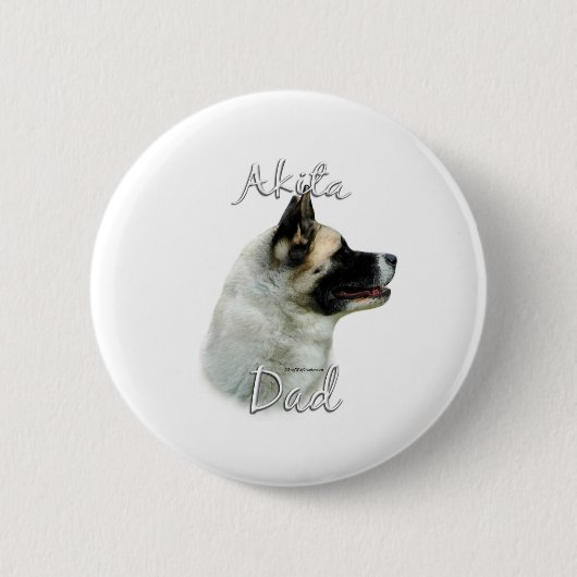 Akita Dad 2 Ronde Button 5,7 Cm (Voorkant)