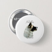 Akita Dad 2 Ronde Button 5,7 Cm (Voorkant /achterkant)