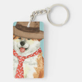 Akita Dad Sleutelhanger (achterkant)