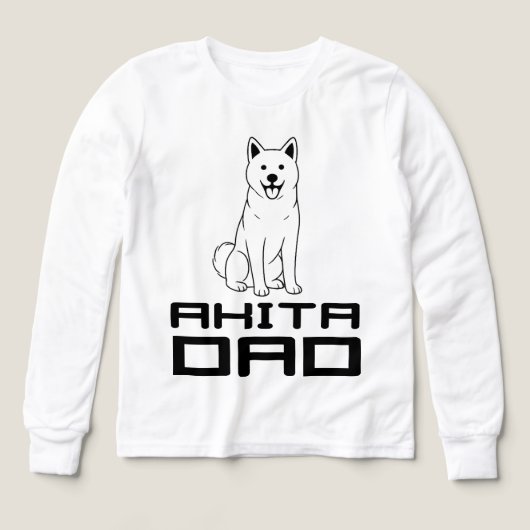  Akita Dad T-Shirt (Voorkant)