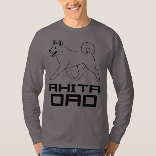 Akita Dad T-Shirt (Voorkant)