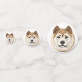 Akita Dog 3D geïnspireerd Confetti (Voorkanten)