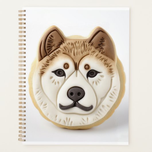 Akita Dog 3D geïnspireerd Planner (Voorkant)