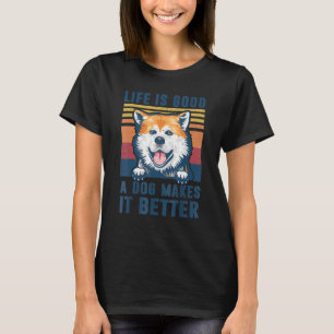 Akita Dog Akita Dog Pap Mam Mannen Vrouwen T-shirt