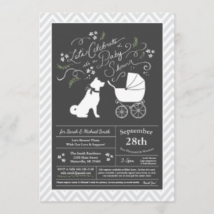Akita Dog Baby shower Genderneutraal Kaart