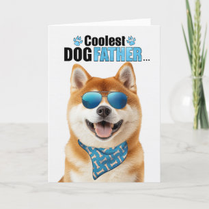 Akita Dog Coolste Pa Ooit Vaderdag Feestdagen Kaart