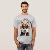 Akita Dog Count DOGcula Grappige hondenliefhebber  T-shirt (Voorkant volledig)