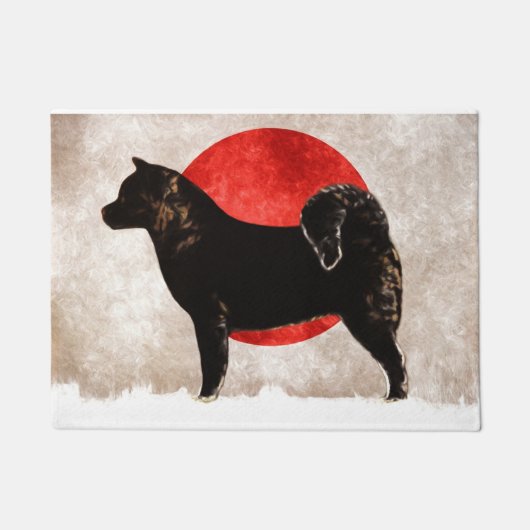 Akita Dog door — Welkomstmat Deurmat (Voorkant)
