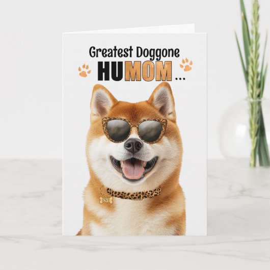 Akita Dog Greatest HuMOM Moederdag Feestdagen Kaart (Voorkant)