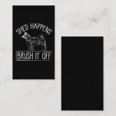 Akita Dog-haar-borstel van Dierenvriend Visitekaartje (Voorkant / Achterkant)