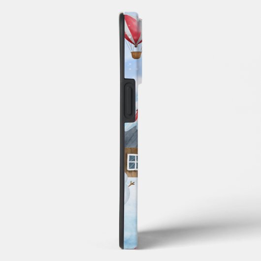 Akita Dog in het sneeuwkersthondenhuis Case-Mate iPhone Case (Achterkant / Rechts)