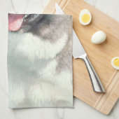Akita Dog Kitchen Towel Theedoek (Quarter Fold)