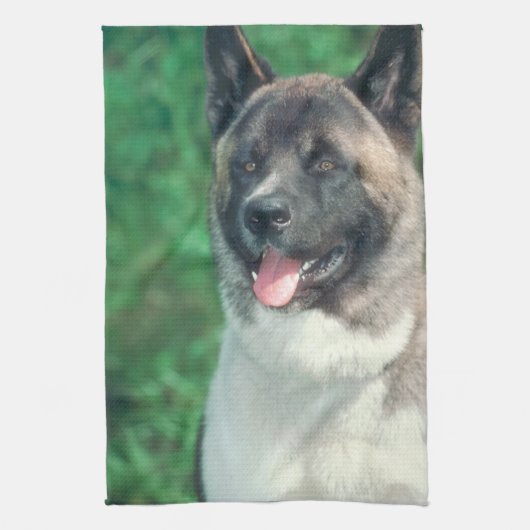 Akita Dog Kitchen Towel Theedoek (Verticaal)