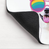 Akita Dog met harten Valentijnsdag Muismat (Hoek)