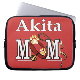 Akita Dog MOM Laptop Sleeve