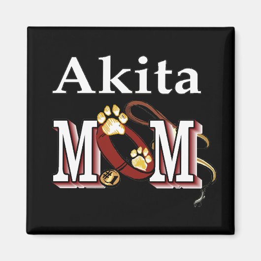 Akita Dog MOM Magneet (Voorkant)