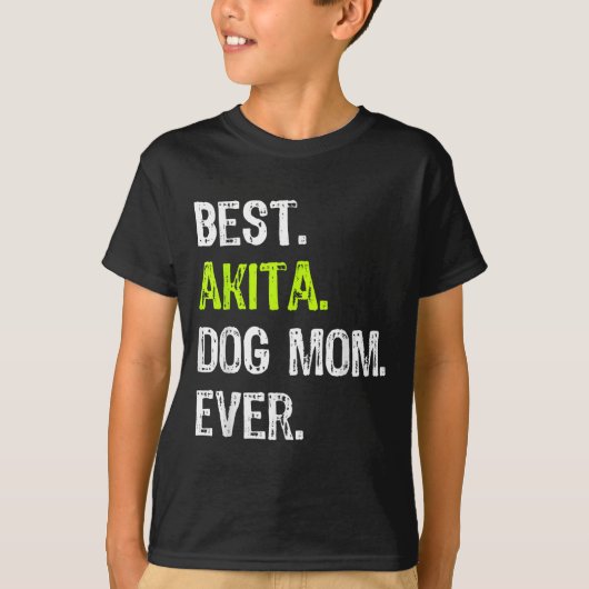 Akita Dog Mom Mothers Day Dog Lovers Men Women  T-shirt (Voorkant)