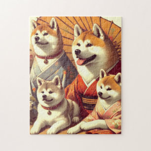 Akita Dog Painting Legpuzzel