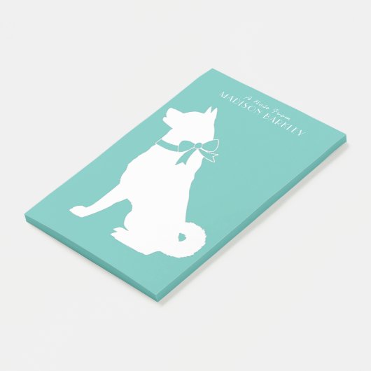 Akita Dog Puppy Post-it® Notes (Schuin)