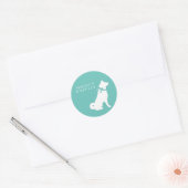 Akita Dog Puppy Ronde Sticker (Envelop)