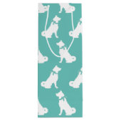 Akita Dog Puppy Wijn Cadeautas (Achterkant)