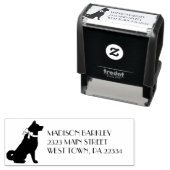 Akita Dog Puppy Zelfinktende Stempel