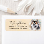 Akita Dog Return Address Label (Insitu)