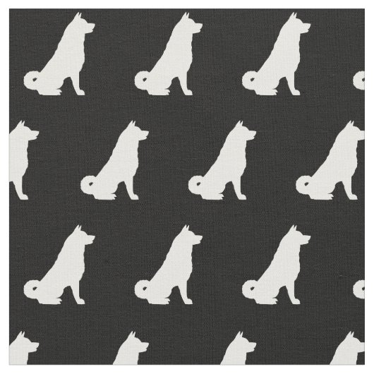 Akita Dog Silhouette Pet Stof (Close Up)