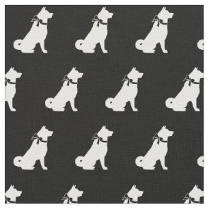 Akita Dog Silhouette Pet Stof