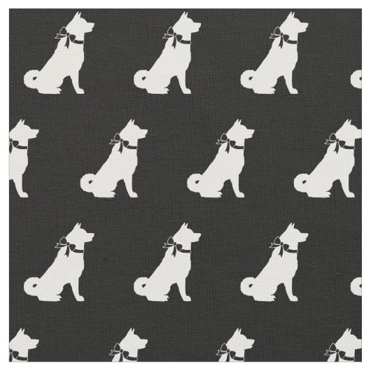 Akita Dog Silhouette Pet Stof (Close Up)