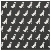Akita Dog Silhouette Pet Stof (Swatch)