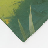 Akita Dog Spring Bloemen Schilderen Fleece Deken (Hoek)