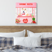 Akita Dog Valentijnsdag KissingBooth Canvas Afdruk (Insitu (Slaapkamer))