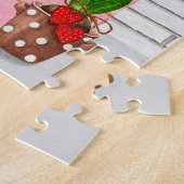 Akita Dog Valentijnsdag KissingBooth Legpuzzel (Zijkant)