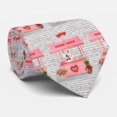 Akita Dog Valentijnsdag KissingBooth Stropdas (Opgerold)