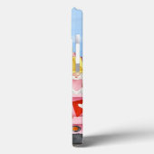 Akita Dog Valentijnsdag Truck Hearts Case-Mate iPhone Case (Achterkant / Links)