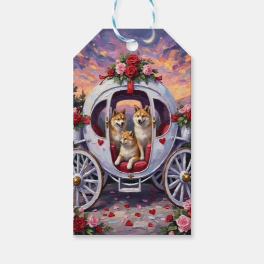 Akita Dog Valentine's Day Cadeaulabel (Voorkant)