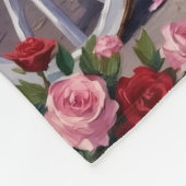 Akita Dog Valentine's Day Fleece Deken (Hoek)