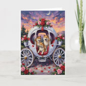 Akita Dog Valentine's Day Kaart (Voorkant)
