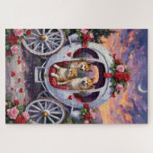 Akita Dog Valentine's Day Legpuzzel (Horizontaal)